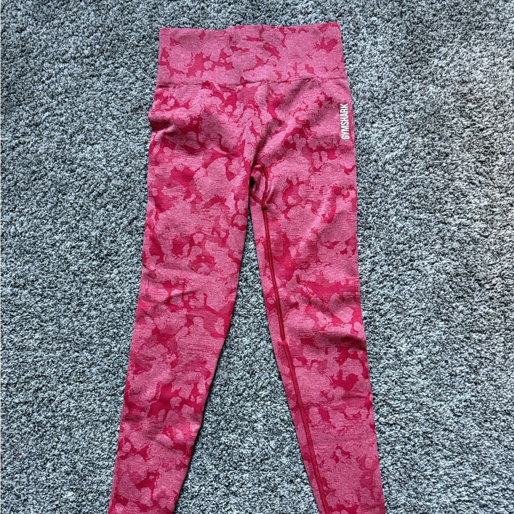 Gymshark Pink Camo High-Waisted Seamless Leggings